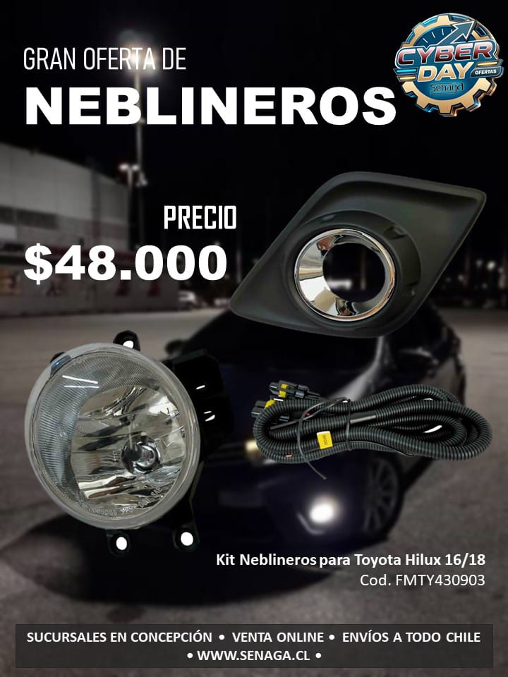 Kit Neblineros Toyota Hilux 16/18 - Cód. FMTY430903 - $48.000