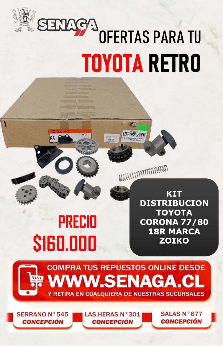 KIT DISTRIBUCION CORONA 77/80 18R ZOIKO