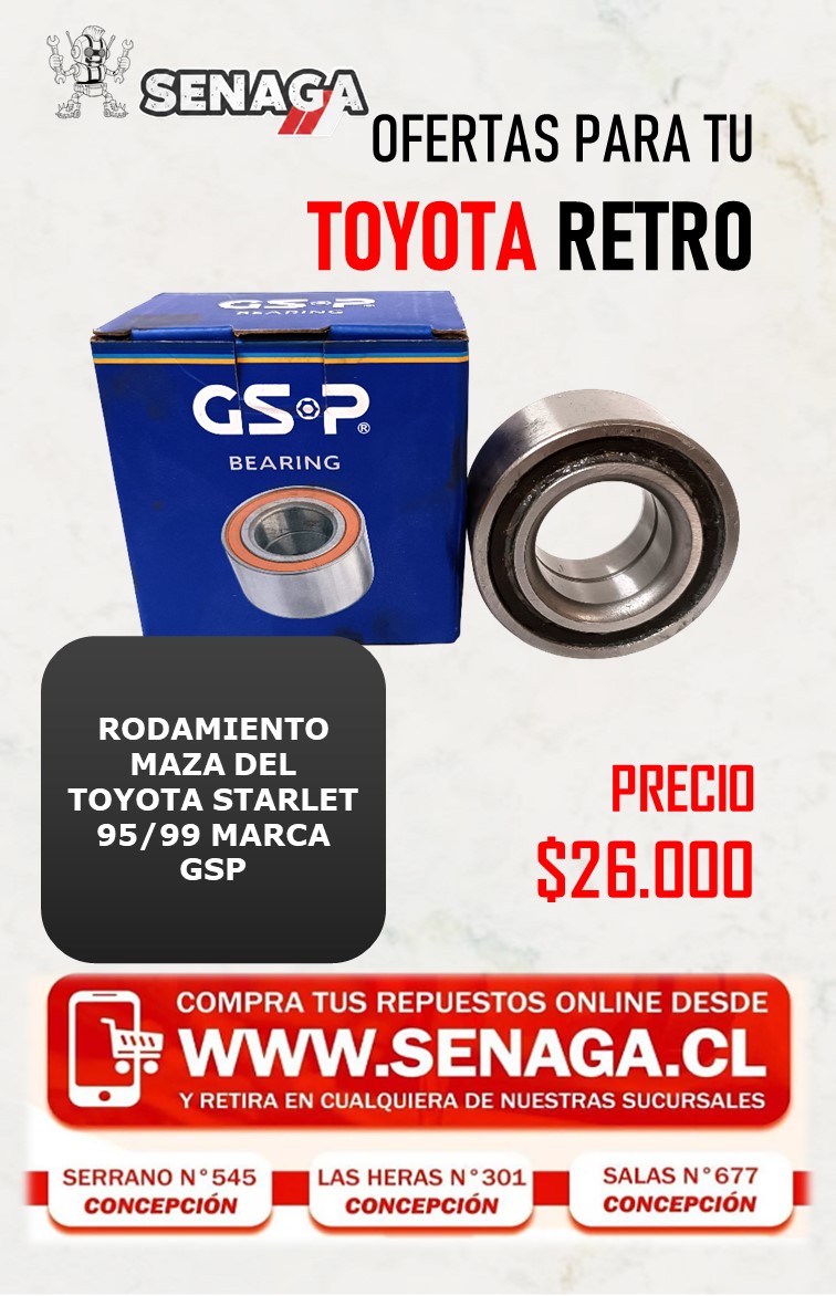 RODAMIENTO MAZA DEL STARLET 95/99 GSP